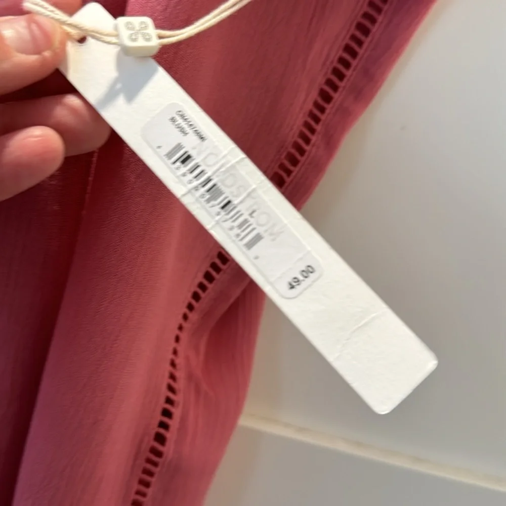 Caslon Oversized Rayon Blouse Blush Size large NWT - Picture 3 of 10